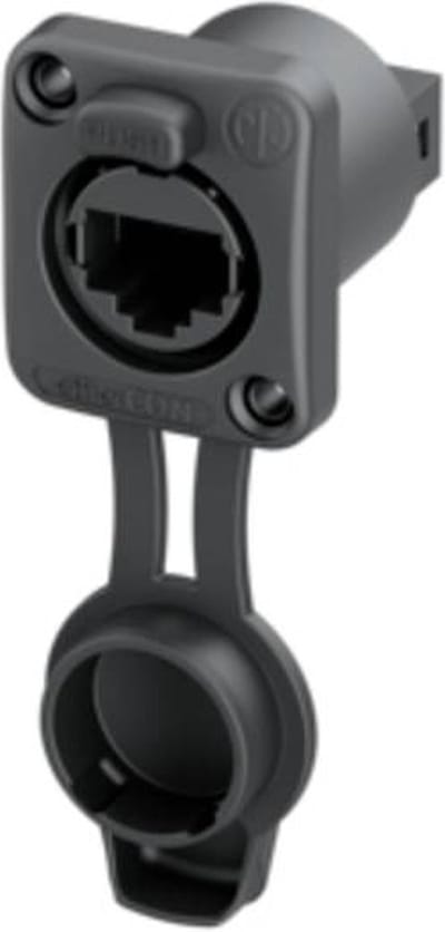 Neutrik etherCon Top airtight inbouwbus IDC NE8FDIS-TOP Bus, inbouw Zwart 1 stuk(s)