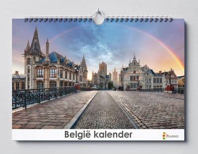 België verjaardagskalender 35x24 cm | Wandkalender | Belgische Kalender | België kalender | Verjaardagskalender Volwassenen