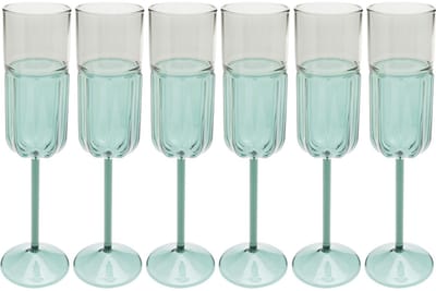 Champagneglazen Duetto (6/set) Kare Design