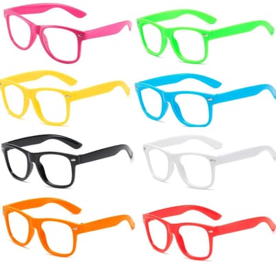 Dailygoods- Nerd Bril - 8 Stuks - Multi-Color - Feestbril Volwassenen - Kostuum Rekwisieten - Perfect voor Halloween/Verjaardagsfeest