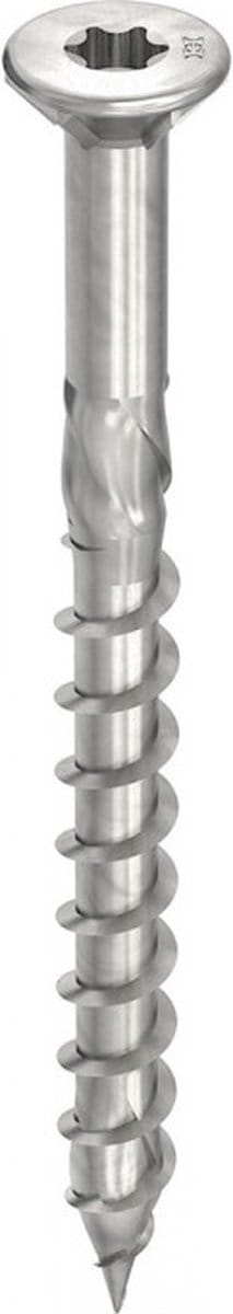 HECO TOPIX-Plus vlonderschroef 5x70mm - platkop - RVS - deeldraad - HD-20 - 61777 (Per 200 stuks)