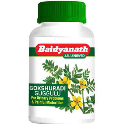 Baidyanath Gokshuradi Guggulu 80 Comprimés Complément Herbal Ayurvédique pour le Soutien de la Santé Rénale et Urinaire