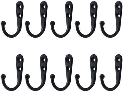 Wandhaken met schroeven 10-pack