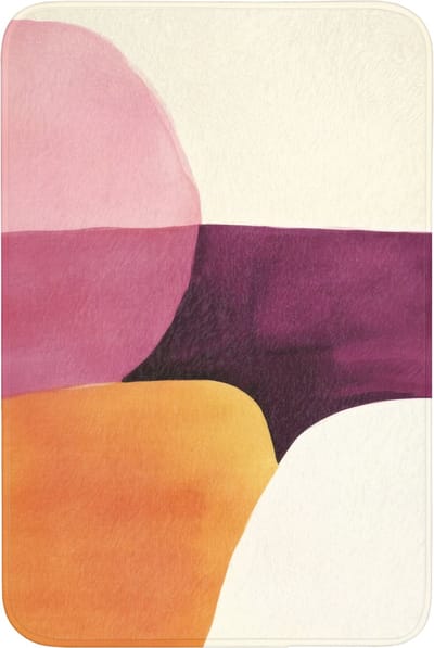 Badmat 60x90 cm - Antislip - Vormen - Abstract - Kleurrijk - Badmatten voor badkamer - Badkamermat - Douchemat - Badkamer mat