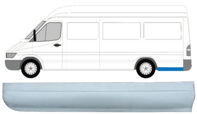 Reparatiepaneel achterspatbord voor Mercedes Sprinter 1995-2006 / Links
