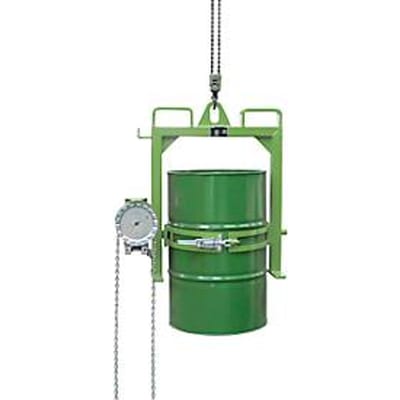 Kiepbak BAUER FD-SK met ketting, staal, B 1020 x D 650 x H 1010 mm, groen