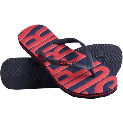 Superdry Vintage Vegan Slippers Blauw EU 40-41 Vrouw