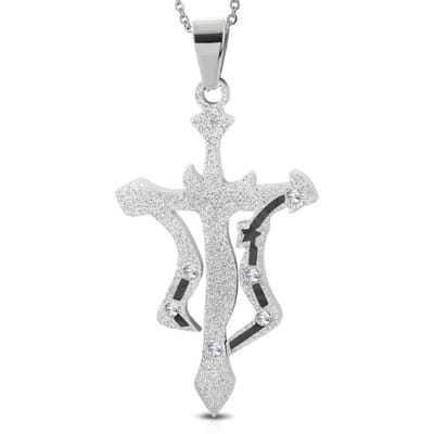Montebello Ketting Schorpioen - 316L Staal - Horoscoop - 30x50mm - 60cm