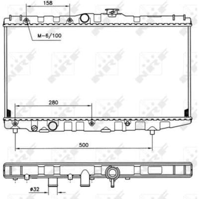 Radiator, motorkoeling NRF 507581