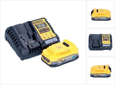 DeWalt DCB 1104 E1 accustartset 12 V / 18 V 1x Powerstack-accu 1,7 Ah + DCB 1104 lader