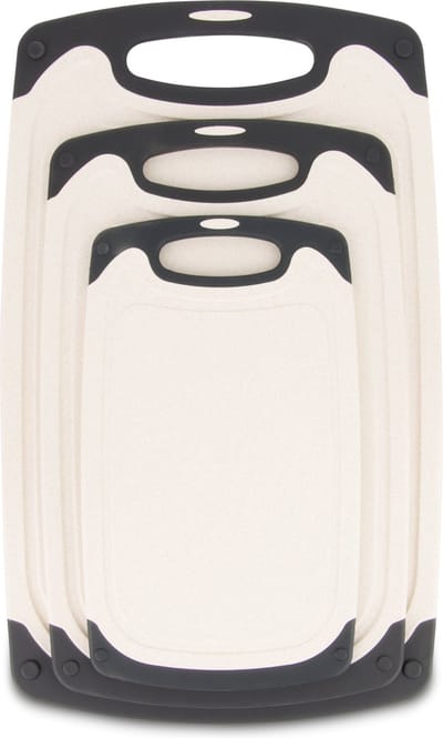 Ubian 3-delige Kunststof Snijplanken Set - Anti-slip Handvaten – 3 Maten