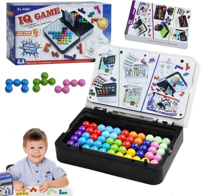 IQ Puzzel - Logica Spel - Hersentraining - 110 Uitdagingen - 10x10cm - Multicolor