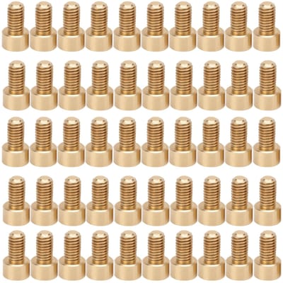 50 Stuks Kop Zeskant Schroef Koperen Bevestiger Gereedschap Industriële Benodigdheden M6M6x10mm