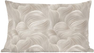 Sierkussens - Kussentjes Woonkamer - 60x40 cm - Lijnen - Waaier - Beige