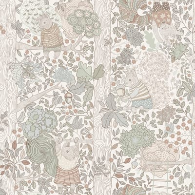 Boråstapeter Vliesbehang 6291 - Scandinavian Designers Mini - Botanisch Wit - 53cm x 10.05m