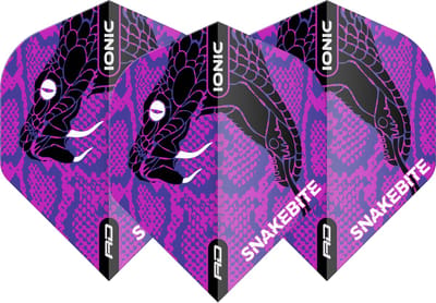 Red Dragon Peter Wright Hardcore Ionic Snakebite Purple Head - Dart Flights