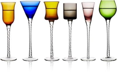Lyngby Glas London likeurglazen - 5 cl - set van 6 - borrelglasjes voor schnaps en likeur, shotsglaasjes, vaatwasserbestendig