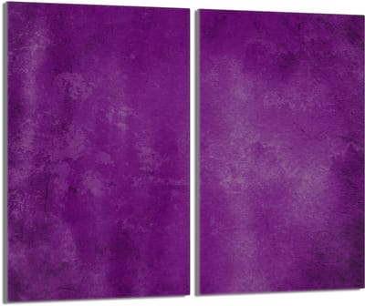 TMK ArtDeko - Snijplank van gehard glas - 2x 30x52 - Fioletowa - Veilig en veelzijdig