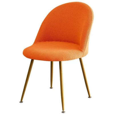 Geavanceerde Elastische Home Use Hotel Eetkamerstoel Eendenbek Stoelhoes Maïs Fleece Stof Polyester Spandex Andere Amerikaanse Stijl Eetkamerstoelen 48*40*40cm