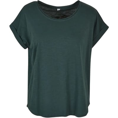 Build Your Brand - Lang Slub Dames T-Shirt maat M