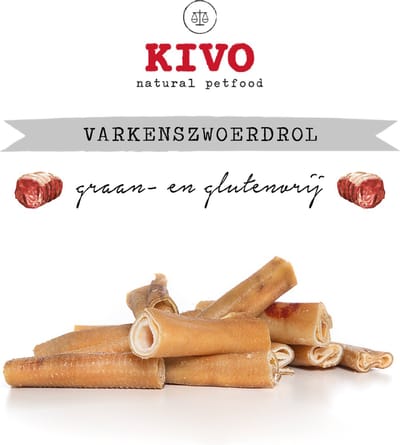 Kivo Petfood Hondensnack Zwoerdrol 2 zakken x 400 gram - Graanvrij en Glutenvrij