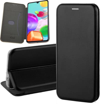 Hoesje geschikt voor Samsung Galaxy A41 - Book Case Kunstleer ThinShield Zwart