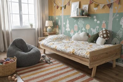 Rockwood® Montessori Bed Emma naturel onbehandeld