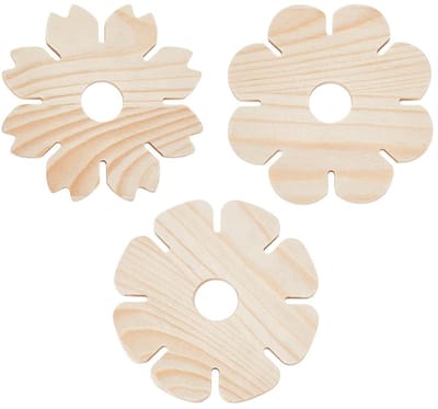 Dailygoods- Vlechtschijf 3 Stijlen - Houten Vlechtplaten - Knopen - 8