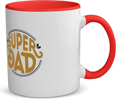 Akyol - super dad koffiemok - theemok - roze - Vader - papa - vaderdag - cadeau - verjaardag - kado - 350 ML inhoud