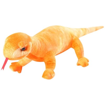 Levensechte Groen Bruine Hagedis Pluche Speelgoed Zacht Knuffeldier Pop Schattig Simulatie Reptiel Cadeau voor Kinderen Verjaardag 60cm