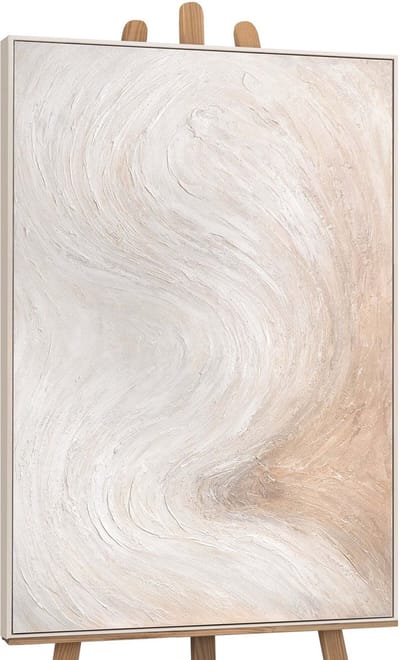 Canvas schilderij handgeschilderd flow of light abstract – YS-Art Gallery – Luxe wanddecoratie voor woonkamer – Modern schilderij voor slaapkamer en hal