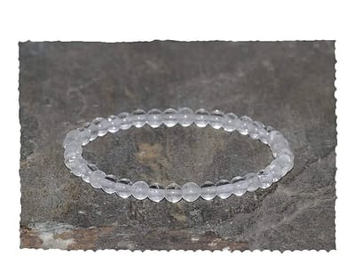 Bixorp Gems Bergkristal Edelsteen Armband 4mm - Edelstenen Kralenarmband - Spiritueel Cadeau - 18cm