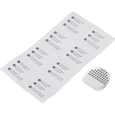 8 stuks Fietsband Rubber Plakset Lijmvrij Mountainbike Band Binnenband Lek Reparatie Plakker white