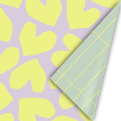 3m Cadeaupapier Hart Lila / - 30cm breed - cadeaupapier - leuk inpakken - kado - inpakpapier - verpakken - Feestje -