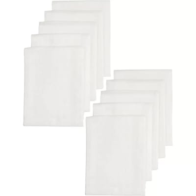 Meyco Baby Uni hydrofiele doeken - 10-pack - white - 70x70cm
