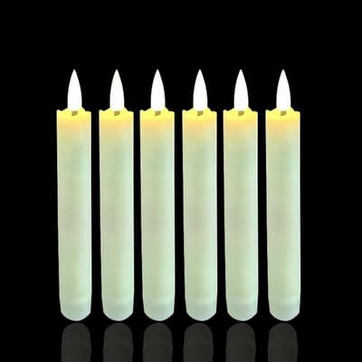 Vlamloze Kaarsen - LED Kaarsen - Sfeer Creëren - Automatische Timer - 6 Stuks - Warm Wit
