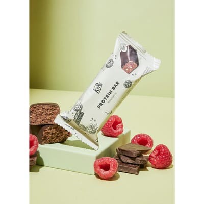 Bio vegan protein bar framboos-chocolade 50 g