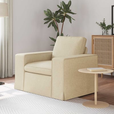 vidaXL - Bank - Crème - 103 - x - 80 - x - 82 - cm - Stof
