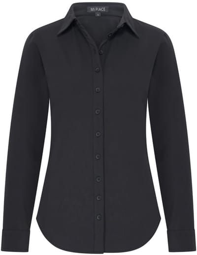 MI PIACE - Travel Blouse Uni 60840 Black - Maat : S