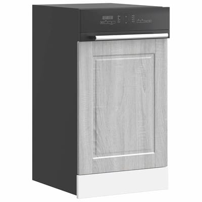vidaXL - Vaatwaspaneel - Porto - 45x1,5x57cm - bewerkt - hout - grijs - sonoma - eiken