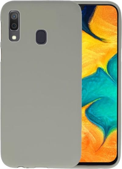 Hoesje Geschikt voor de Samsung Galaxy A30 - Backcover Color Telefoonhoesje - Grijs