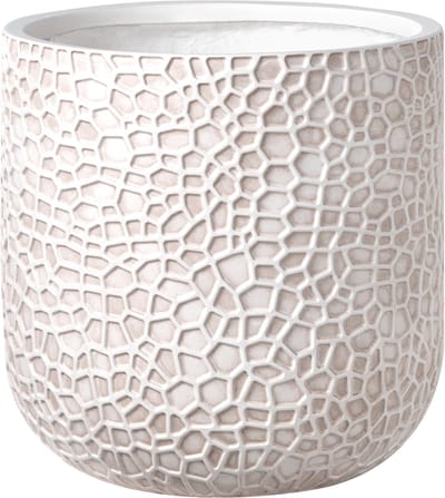 YUHUA - Bloempot - Lichtbeige - 43 x 43 x 42 cm - Klei-vezelmengsel