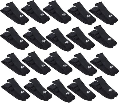 Borst Riem - Hartslagmeter Band - Sporten Meten - Zachte Stoffen - 90-130cm - Zwart
