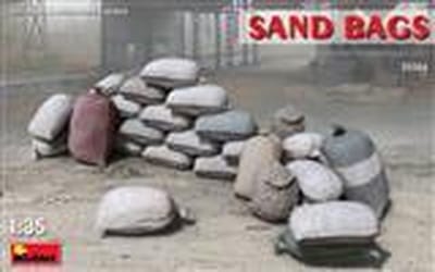 MiniArt Modelbouwpakket Militaire voertuigen - 35586 Hessian Bags - Sand, Cement, Vegetables, Flour, Seeds, etc. Plastic - 1:35 - Modelbouw