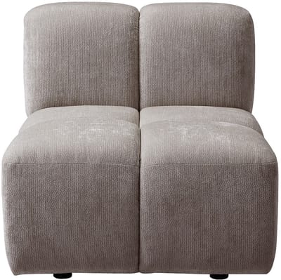 Vente-unique Fauteuil in getextureerde taupe stof CARLIVI