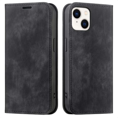imoshion Hoesje - Geschikt voor Apple iPhone 14 / 13 - Slim Bookcase - Zwart