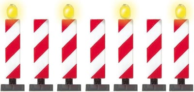 Set van 3 Bouwplaats Flashing Baken LED Verkeerspalen
