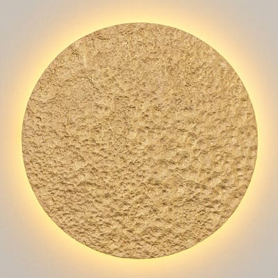 Holländer LED wandlamp Meteor, Ø 55 cm, goud