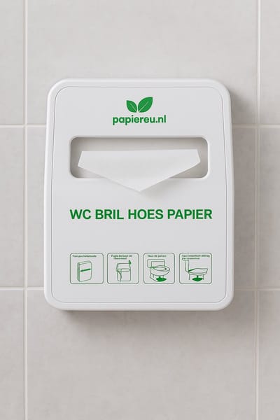 Toiletbrilhoes Dispenser – Wandhouder voor Wegwerp WC Brilhoezen (100 stuks) – Hygiënische Houder voor Horeca & Publieke Toiletten - Toilet Seat Cover Dispener - Toilet Bril Hoes Houder