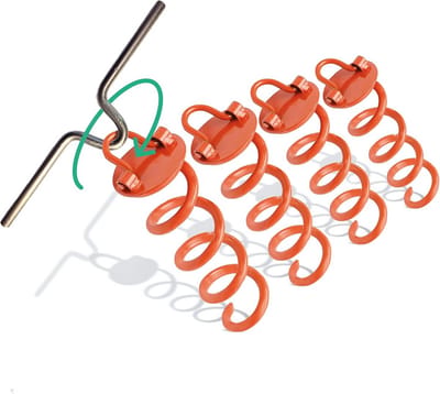 Set van 4 Grondankers Ø1cm Staal - Extra Sterke Haringen voor Trampoline, Schommel en Tent